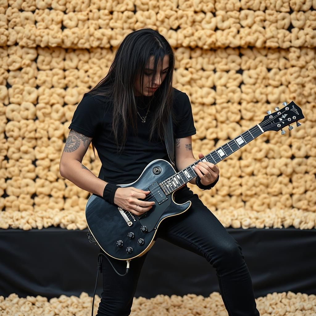 Nu-Metal Singer Performing on Rice Krispie Stage