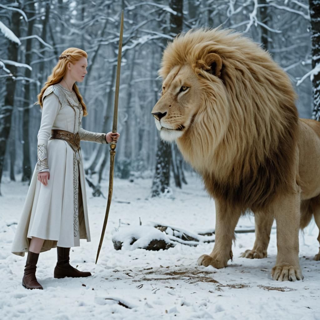 White Witch vs Aslan: Epic Battle Scene