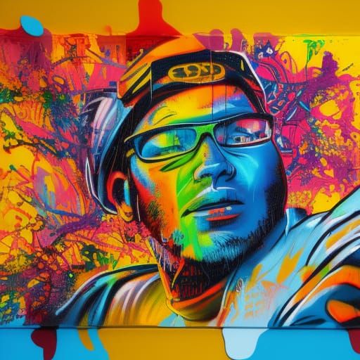 Bitcoin Graffiti Art in Street Style