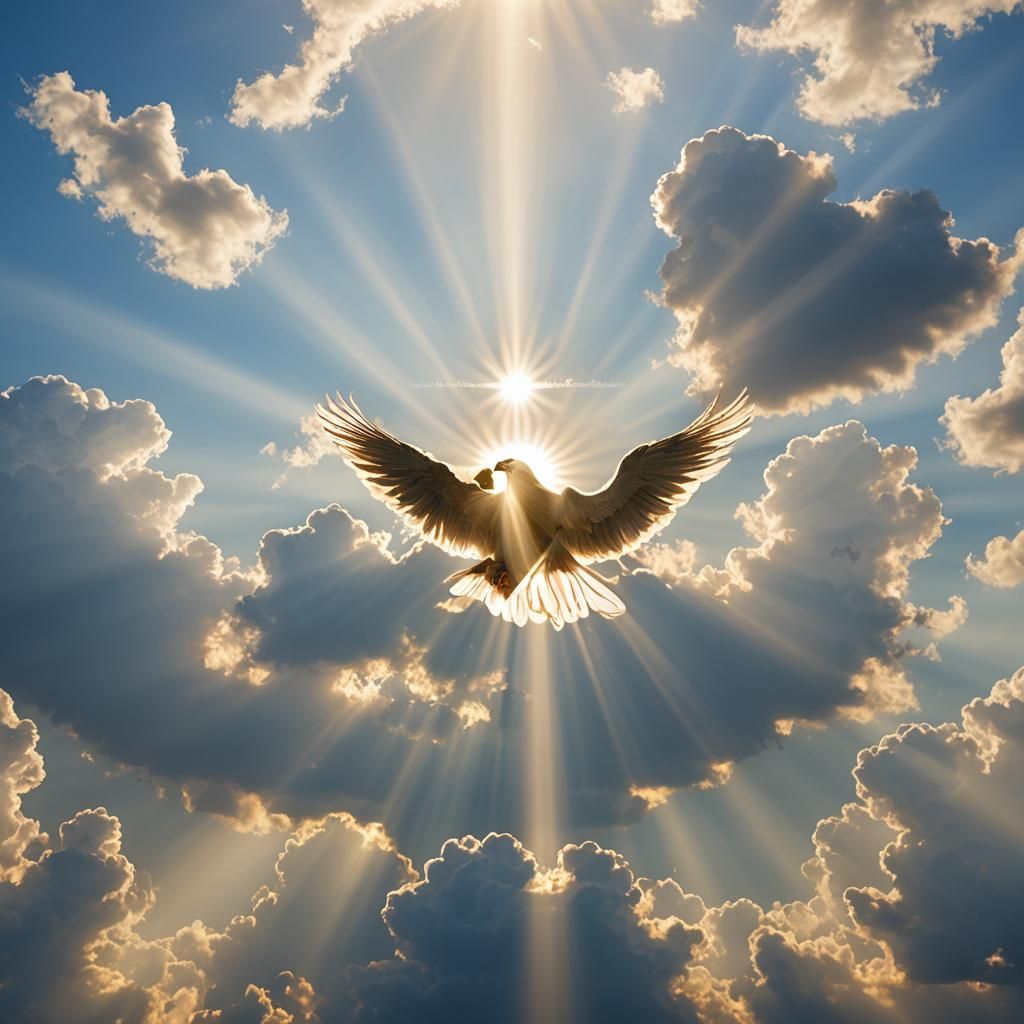 Peaceful Word in Heavenly Sunlight