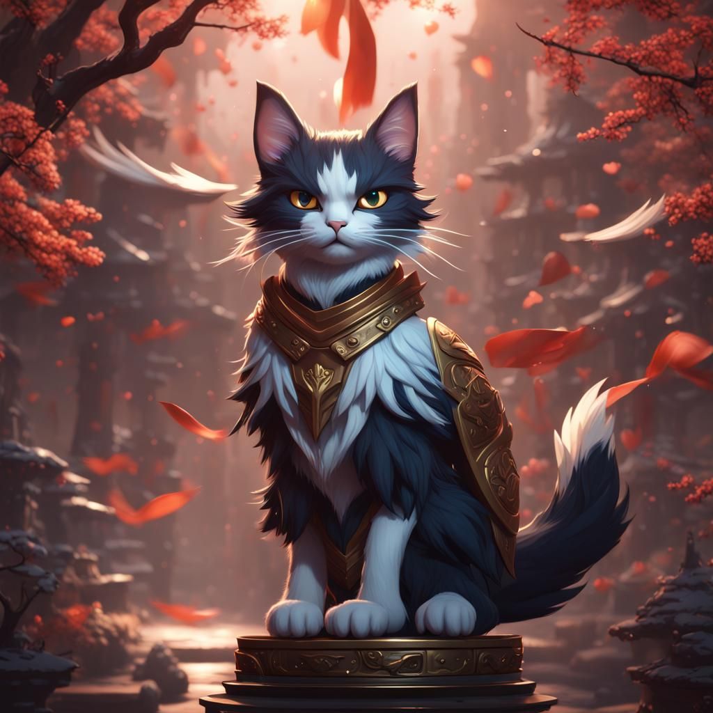 Yasuo Cat New Year Hero with Wings