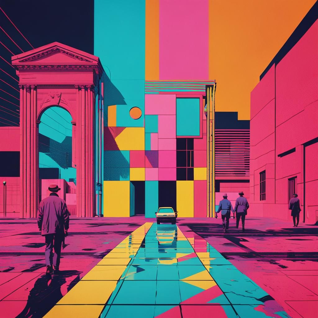 Surreal Liminal 80s Travel Documentary Still