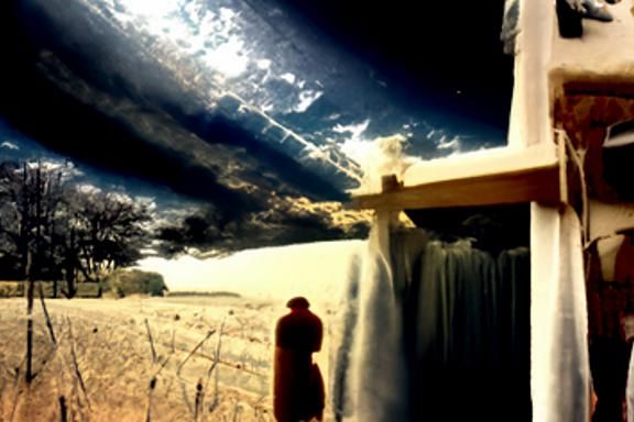 Panoramic Film Still: Absence of God