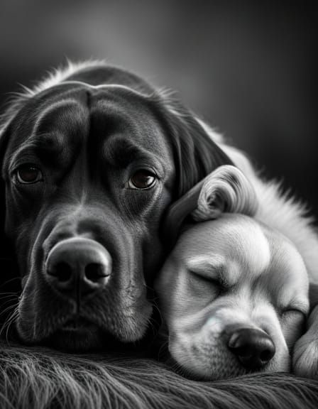 Big and Little, happy together