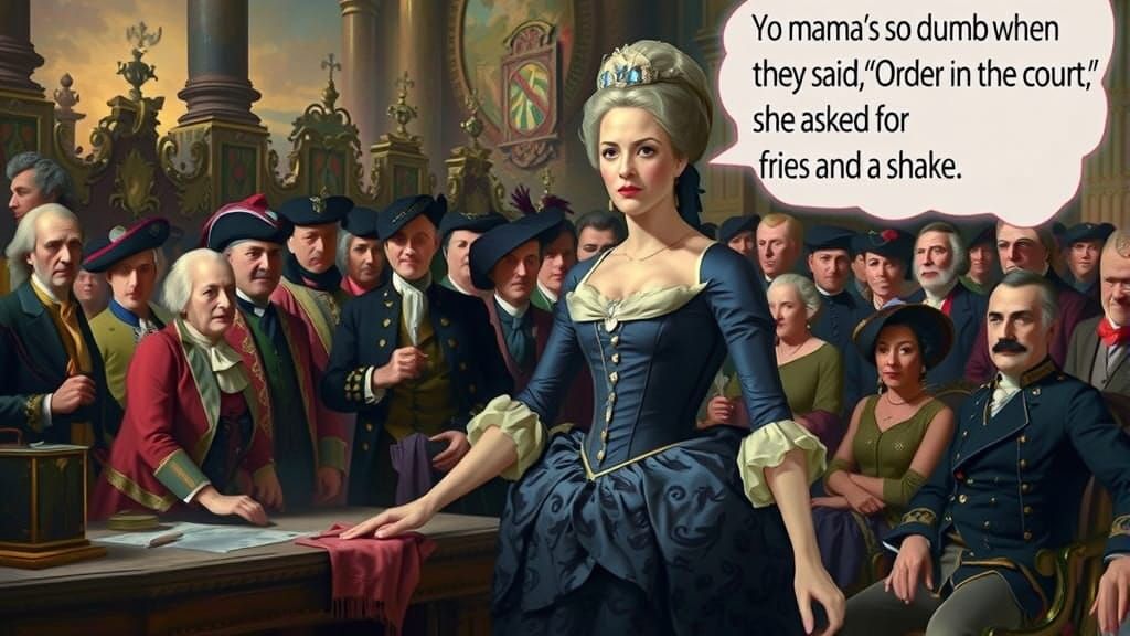 Marie Antoinette's Comedic Courtroom Defiance