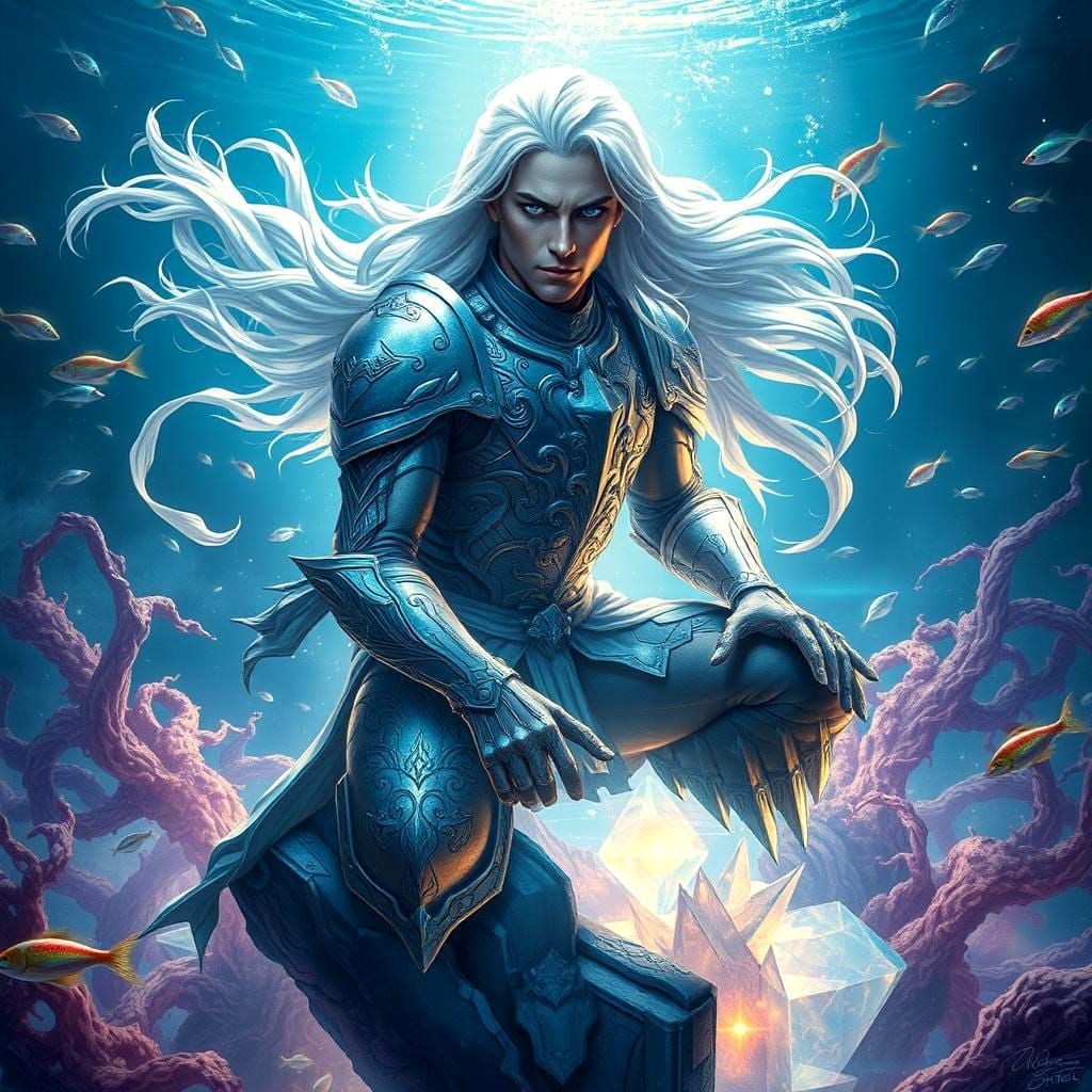 Ethereal Underwater Realm: Fantasy Art Concept