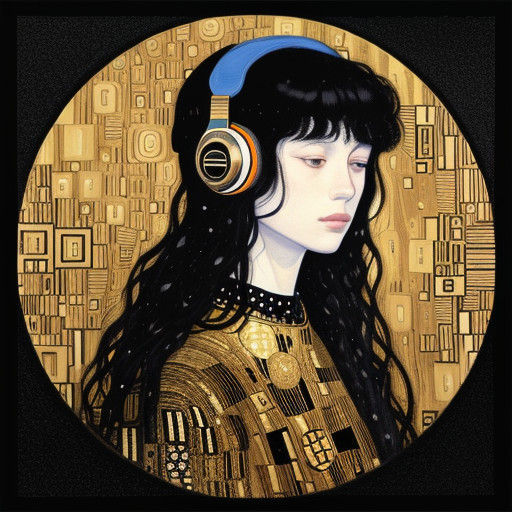 Mystical Woman Basks in Moonlit Radiance, Minimalist Art