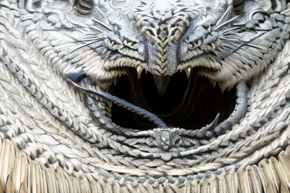 Epic Black Dragon Emerges: Hyperrealistic Digital Art