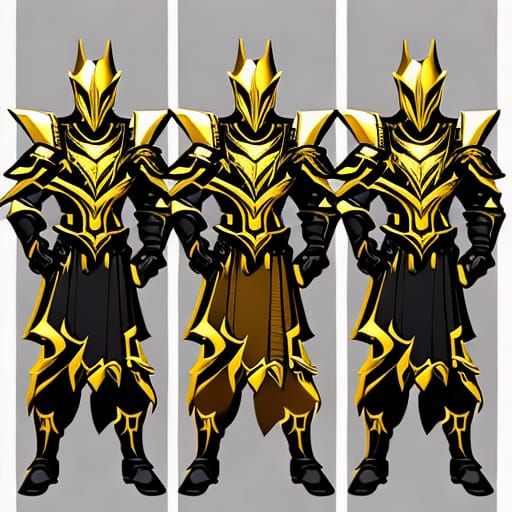 Elven Lord and Henchmen in Pop Art Style