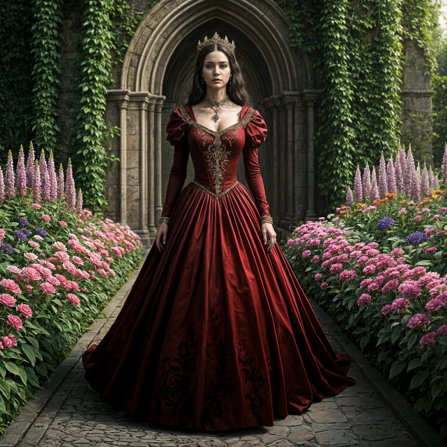 Regal Princess Rules the Vibrant Garden