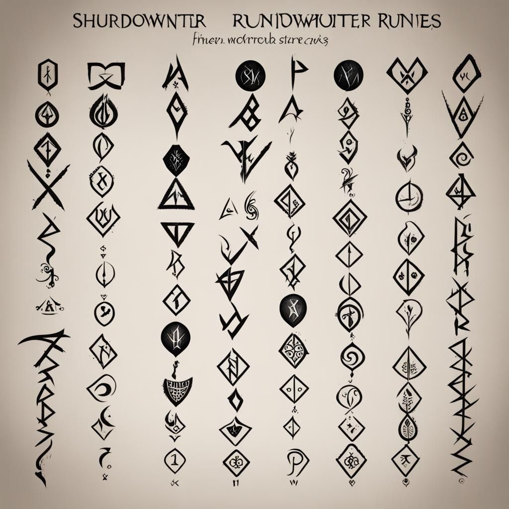 Shadowhunter Runes: Mystical Symbol Set
