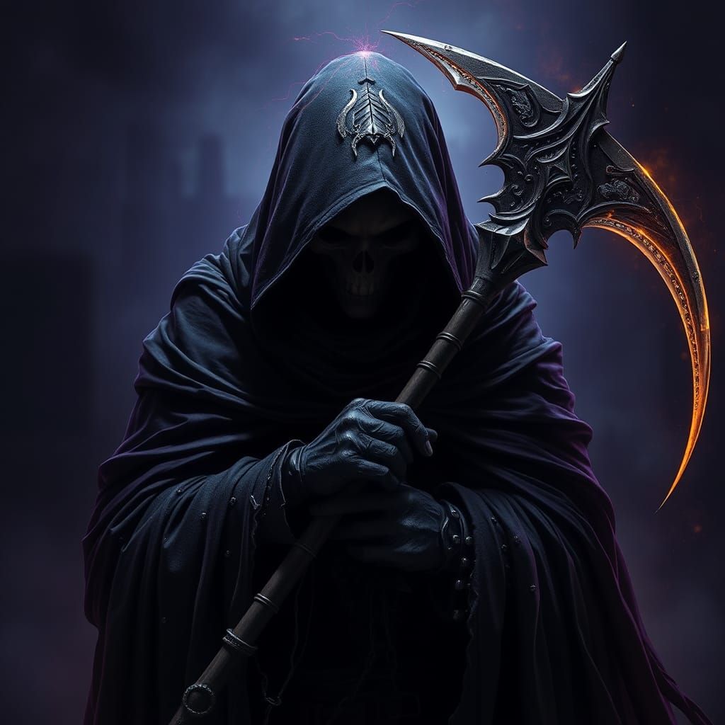 Spectral Grim Reaper in Dark Fantasy Art