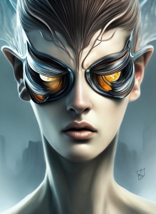 Portrait of a Female Cyclops in Digital Art