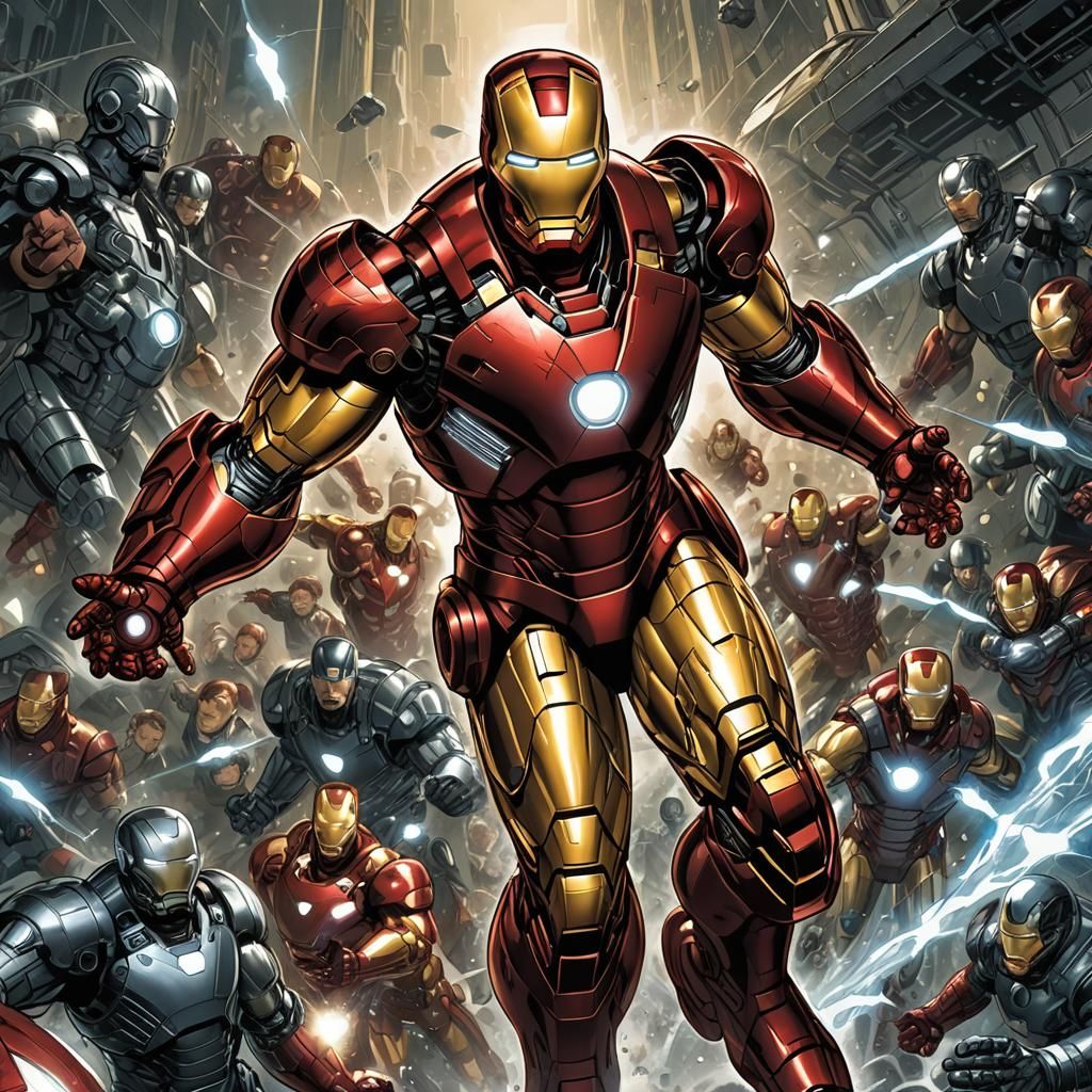 Iron Man Comic Book Art: Mark Brooks & Dan Mumford Style