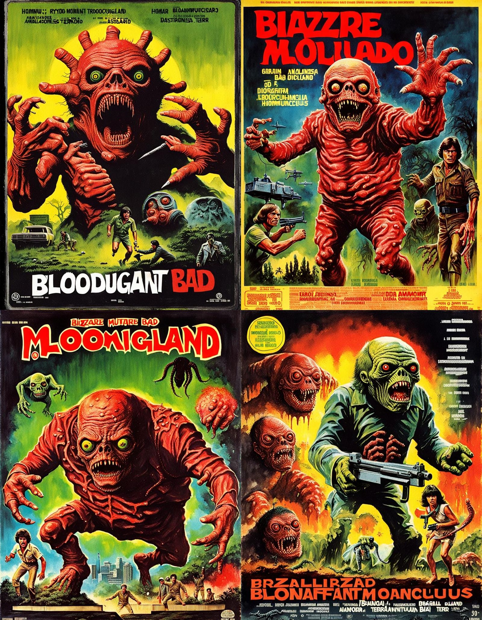 Bizarre Mutant Homunculus Hybrid on 1970s DVD Cover