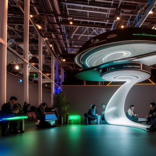 Worm-Mushroom Intelligence: Cyberpunk Robot Contemplates Wor...