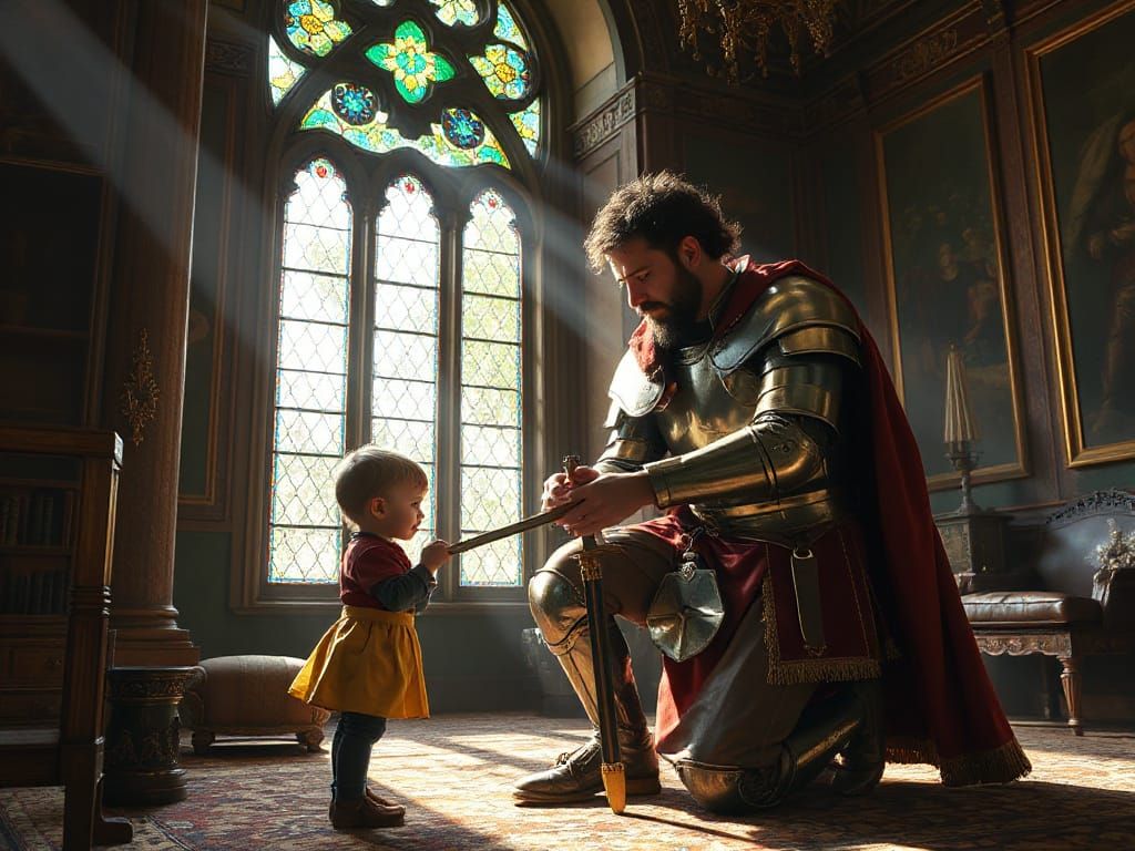 A Knight's Duty: Medieval Father and Child