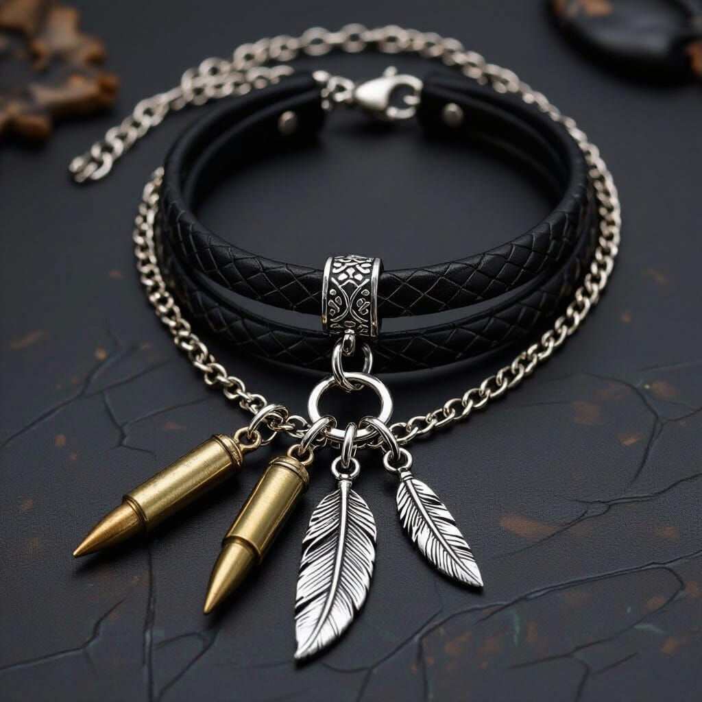 Dark Edgy Unisex Necklace Concept Art