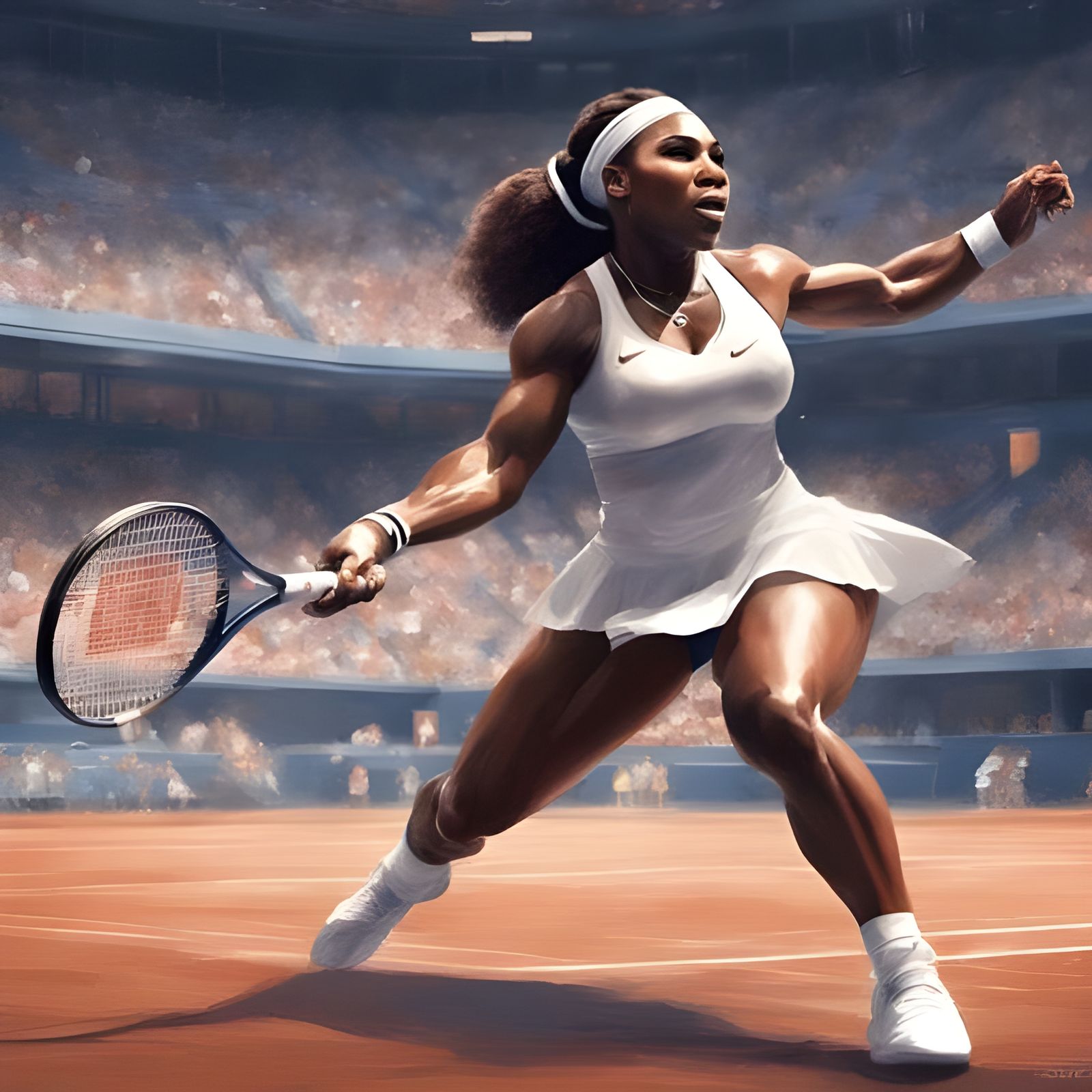 Serena Williams in Action at US Open