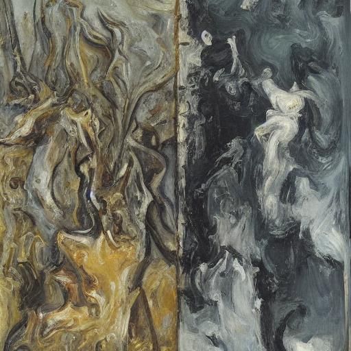 Tanks in Snow and Smoke: Expressionist Style