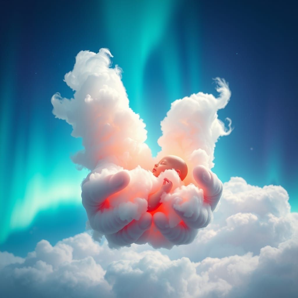 Whispers of a Newborn World in Vibrant Aurora Borealis