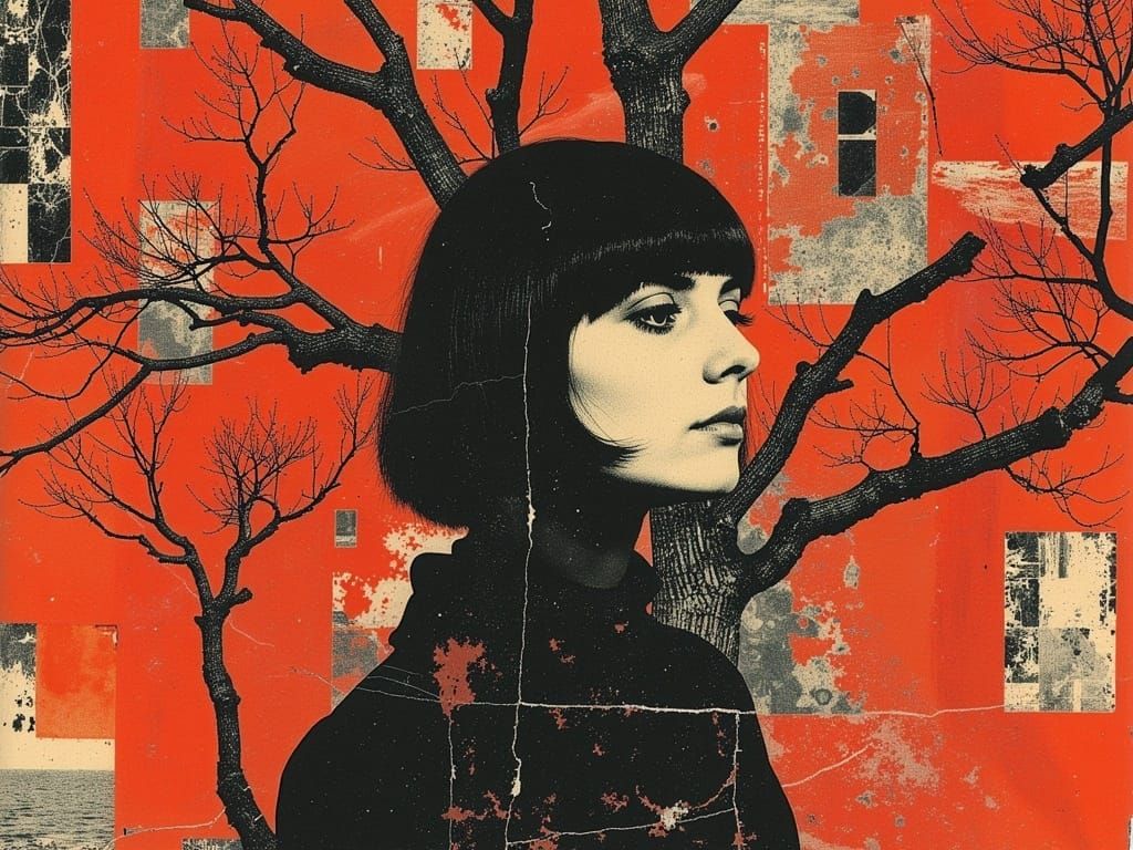 Psychedelic Fashion Icon in Groovy 1960s Mini Skirts and Boo...