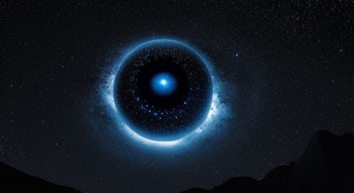 Ominous Eye of Stars in Dark Mystery