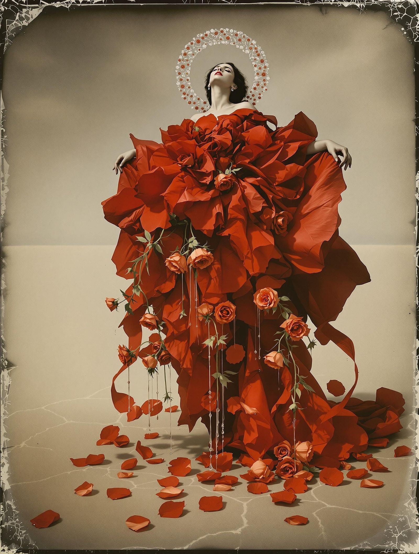 Flamenco Dancer in Ephemeral Bloom