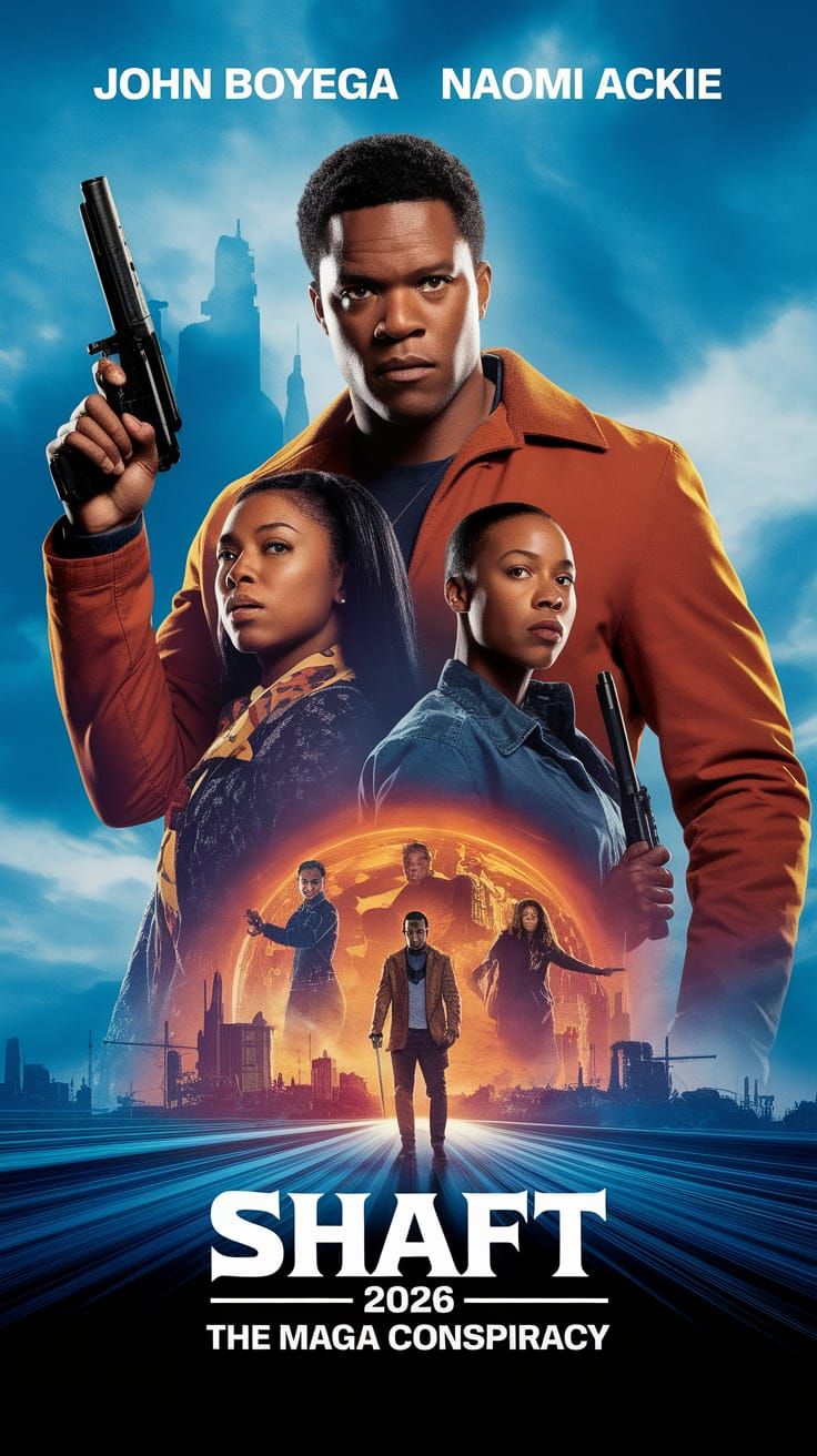 Shaft 2026: Action Movie Poster Concept