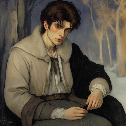 Vampire Memories: Iconographic Expressionist Portrait