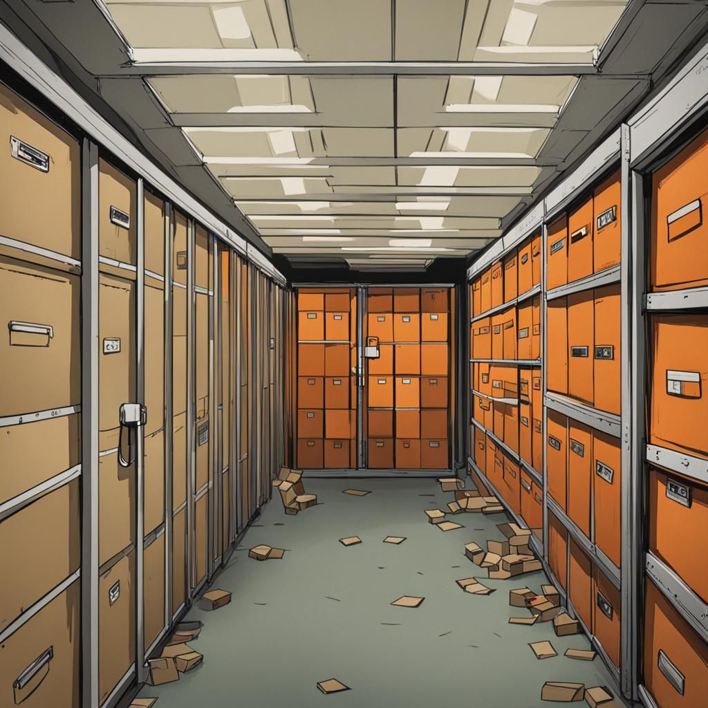 Storage Locker Filled with Apartment Furnishings