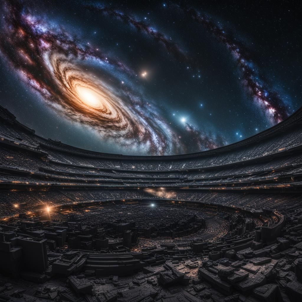 Hyperrealistic Galaxy with Intricate Details in HDR