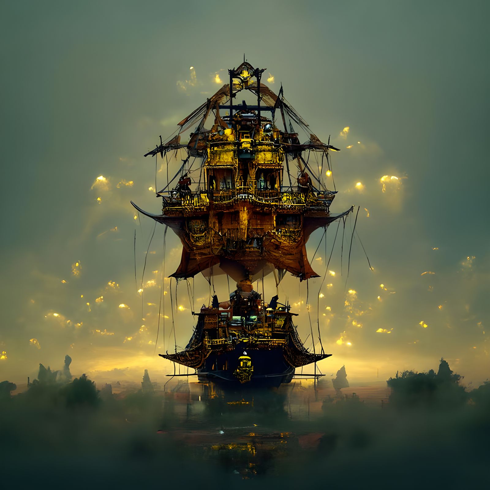 Honeycomb Pirate Ship by Rutkowski, Simonetti, Knab