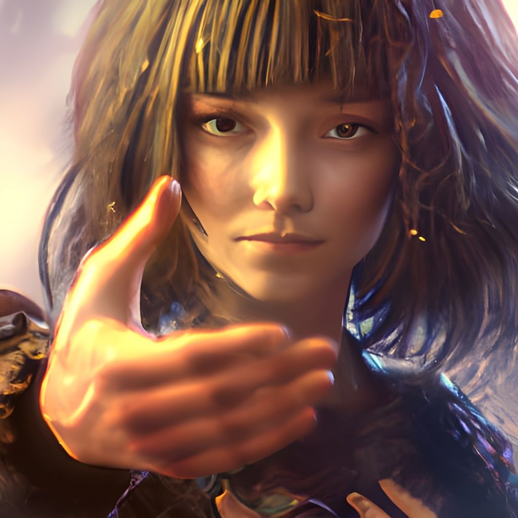 Detailed Helping Hands Portrait Concept Art