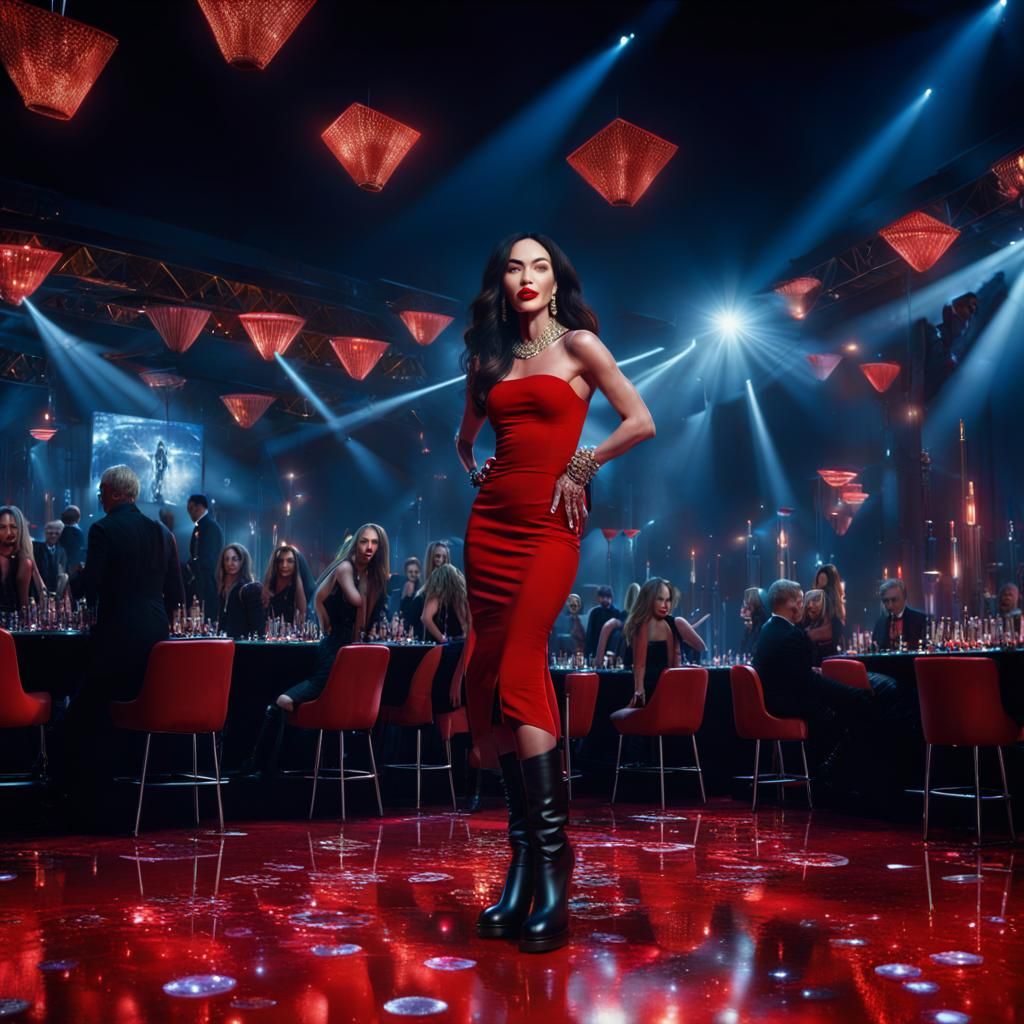 Megan Fox on a Nightclub Dancefloor