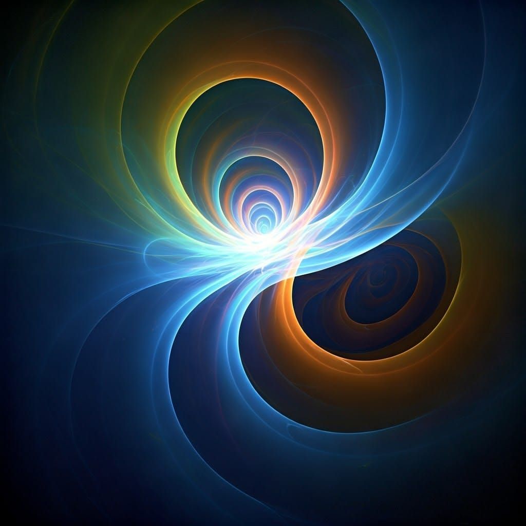 Ethereal Fractal Mandalas in Celestial Blue