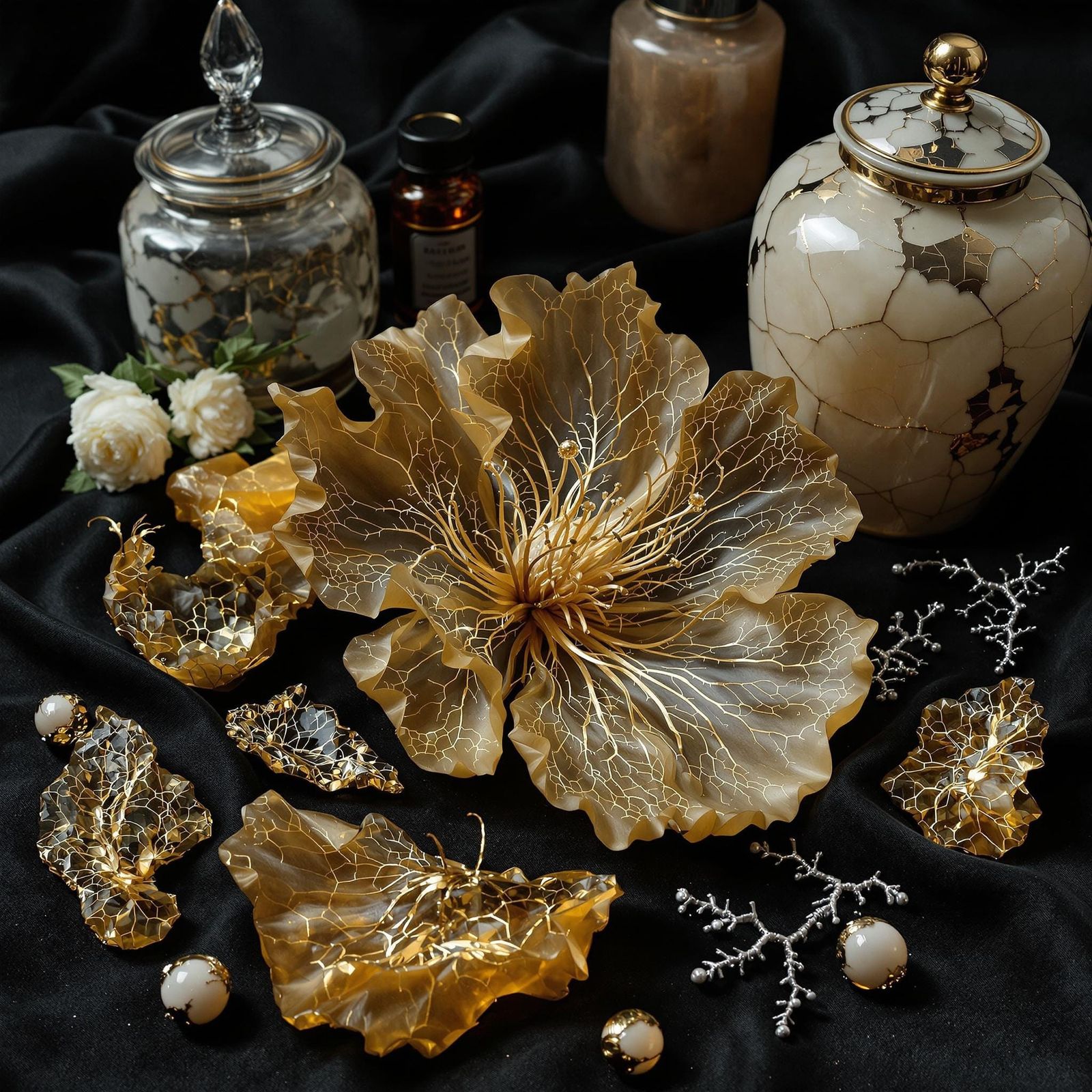 Baroque Biosurrealism: Anatomical Filigree Still Life