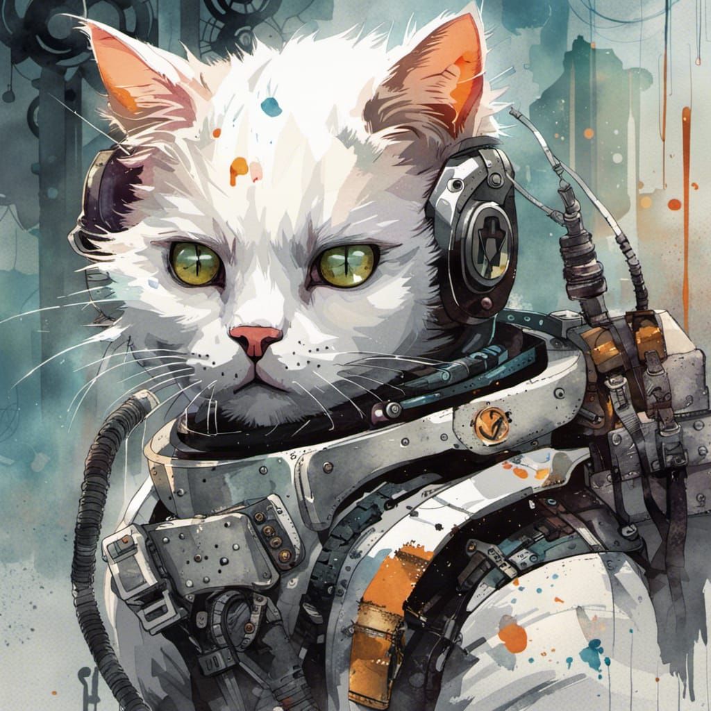Cyberpunk cat