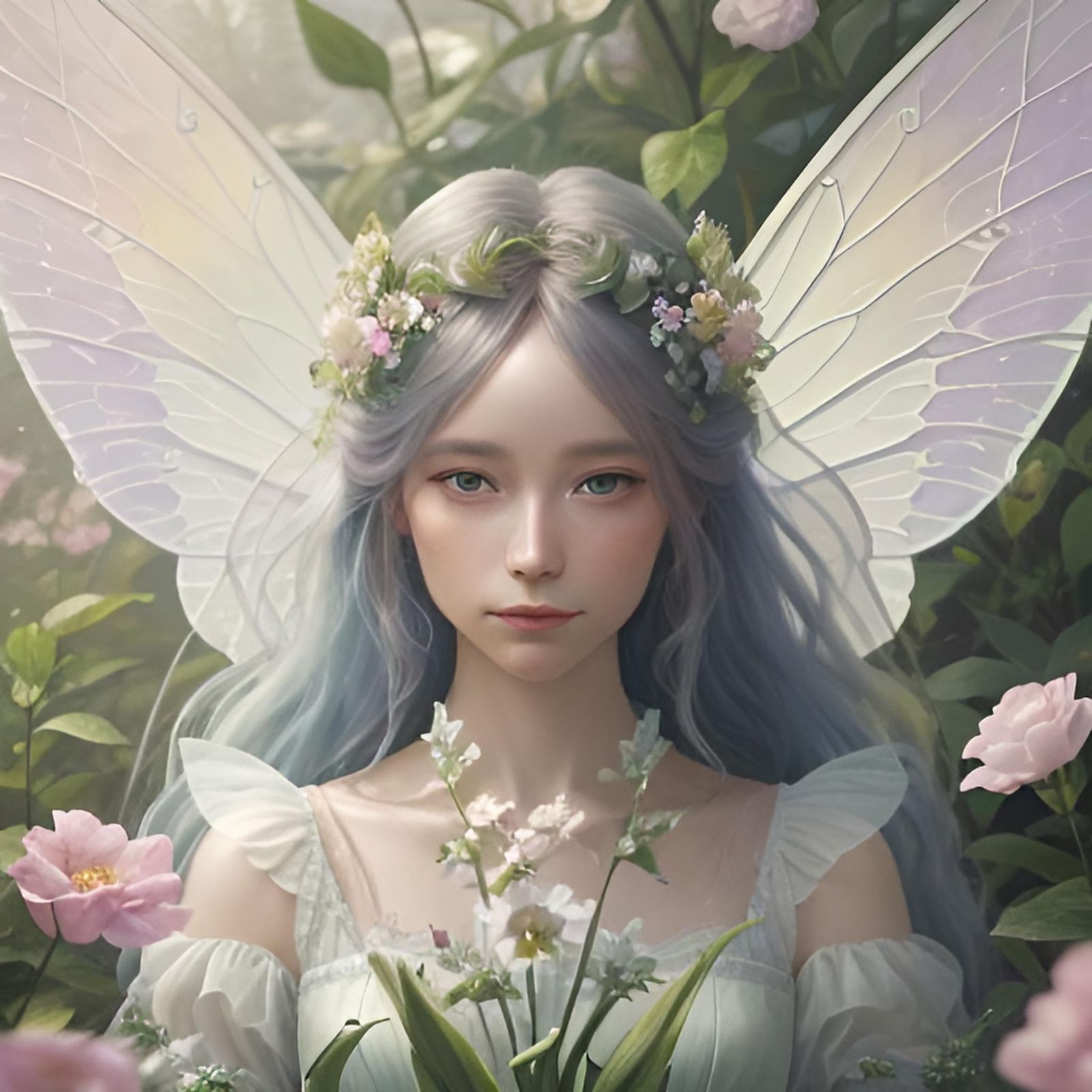 Fantastical Baby Fairy in Detailed Matte Painting