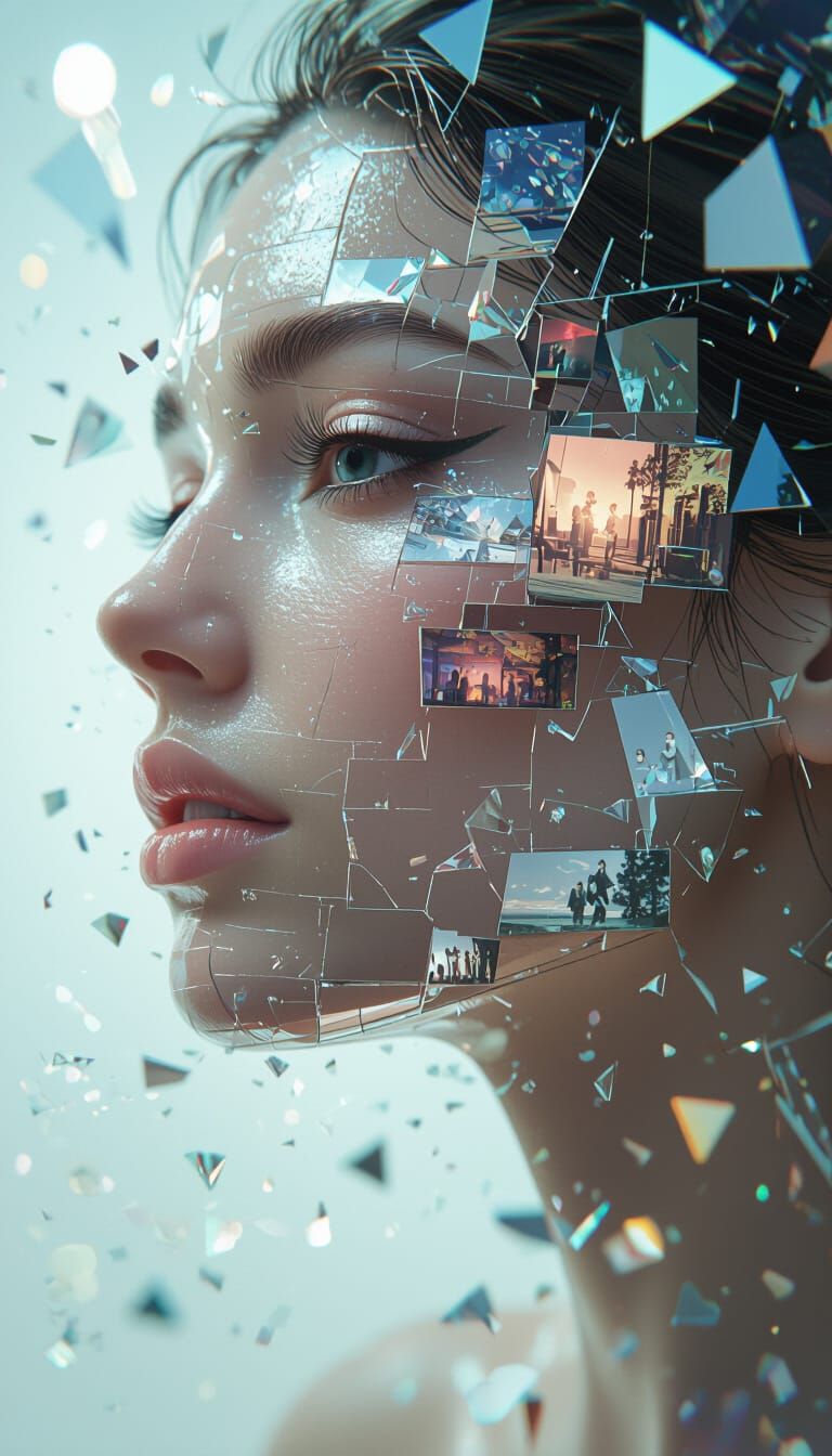 Fractal Reflections: Woman's Memories in Psychedelic Art