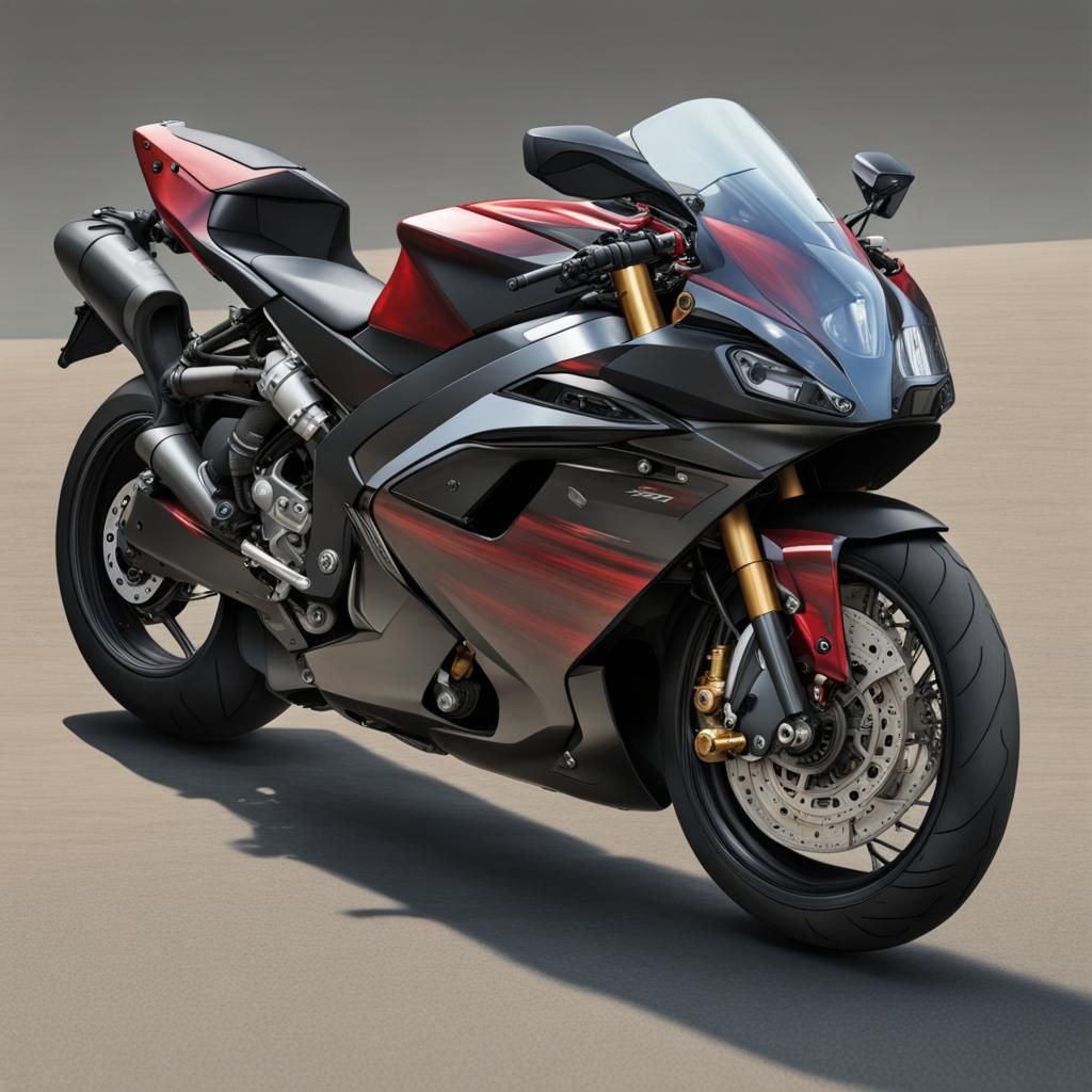 Hyperrealistic Portrait of a MTT 420-RR Sportbike