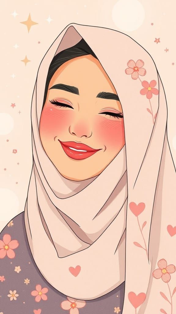 Zahia Portrait in Pop Surrealist Style