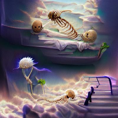 Surreal Afterlife: Ethereal Transition to Unknown