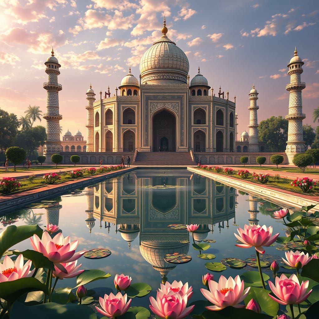 Cybertronic Hindu Temple: A Majestic Palace in Anime CGI Sty...