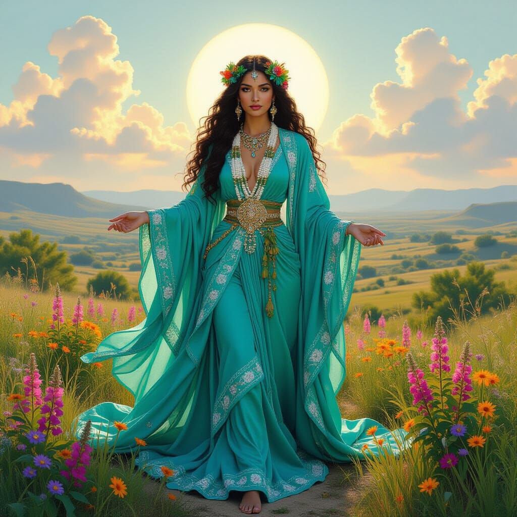 Rio Grande Valley Goddess in Mystical Realism