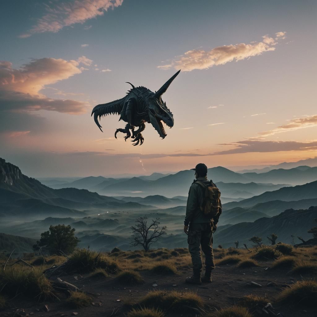 Dramatic Cinematic Film Still in 35mm Style