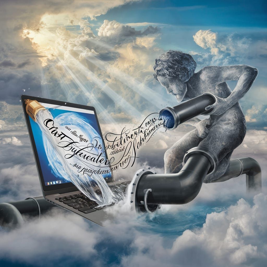 Surrealist Masterpiece of Divine Intervention in a Technolog...