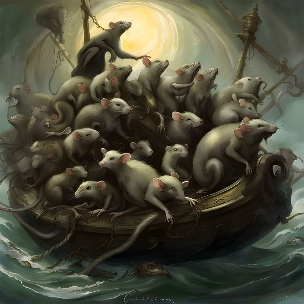 "The Rats of the Medusa", by Gericault