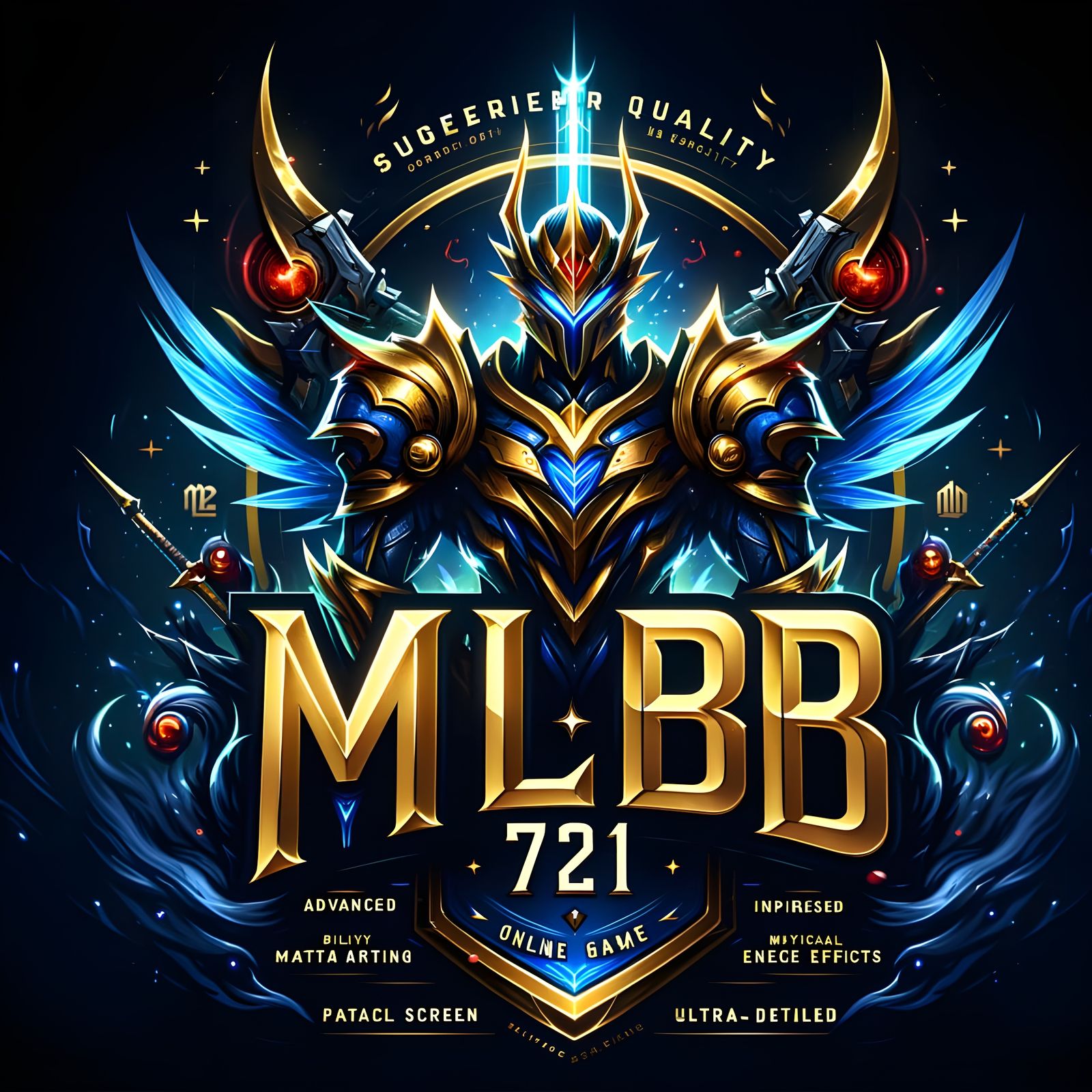 MLBB 721 Esports Logo in Fantasy Game Style