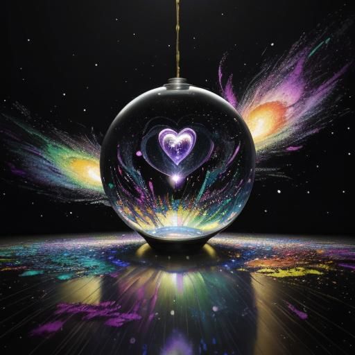 Van Gogh Inspired Galactic View in Graffiti Art